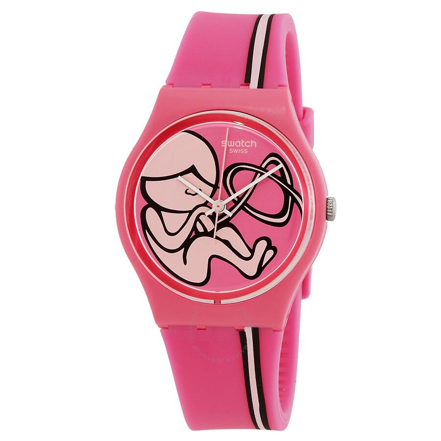 Swatch Origin Of Love Quartz Pink Dial Unisex Watch GZ242