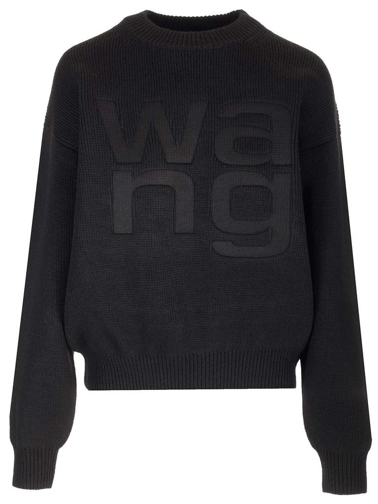 Alexander Wang Alexander Wang Logo Detailed Knit Sweater