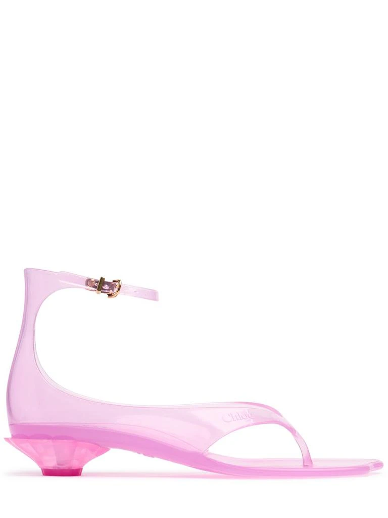 Chloé 20mm Rubber Jelly Sandals 1