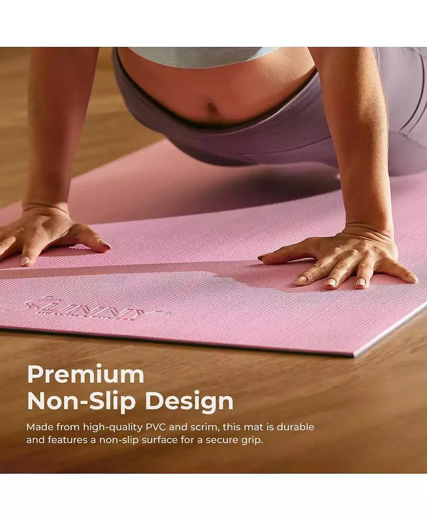 Sunny Health 
Fitness Anti-Slip Dual Color Exercise Yoga Mat,Purple 2