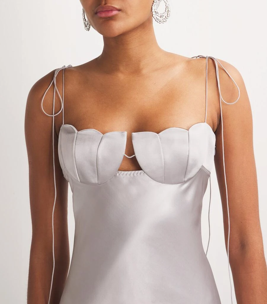 Anna October Satin Tulip Maxi Dress 6