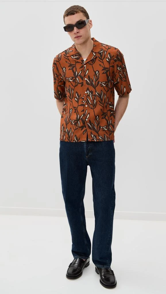 Officine Générale Eren Floral Print Lyocell Shirt 4