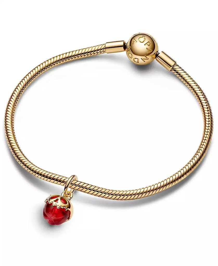 PANDORA 14K Gold-Plated Disney Villains Evil Queen Apple Dangle Charm 2