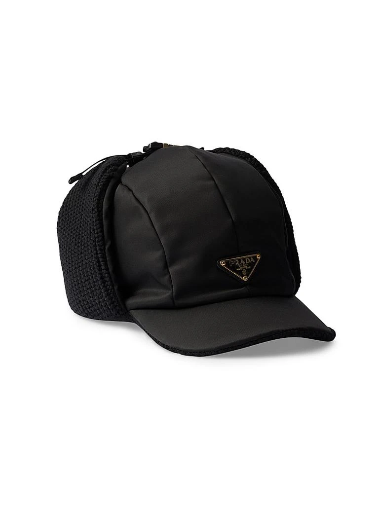 Prada Dark Denim Baseball Cap with Triangle Logo Sz M Offers welcomed! Prada Enamel Triangle-Logo Baseball Cap - Blue | Editorialist main image 3