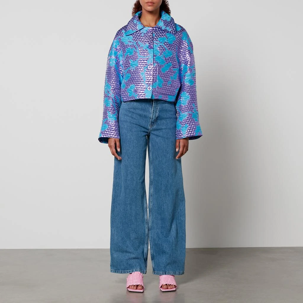 BAUM UND PFERDGARTEN Baum und Pferdgarten Bebeth Cropped Brocade Jacket 3