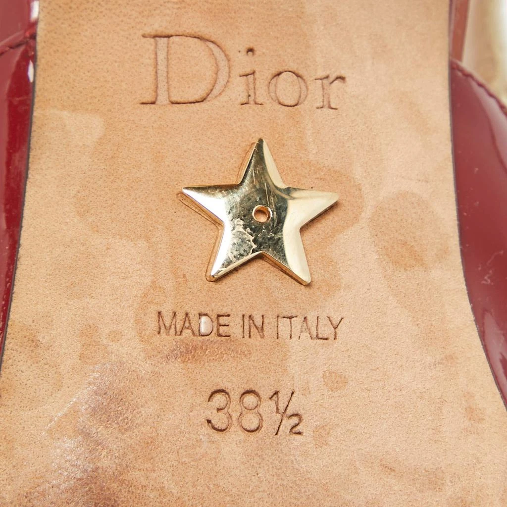Dior Dior Burgundy Patent Leather J'Adior Pumps Size 38.5 8