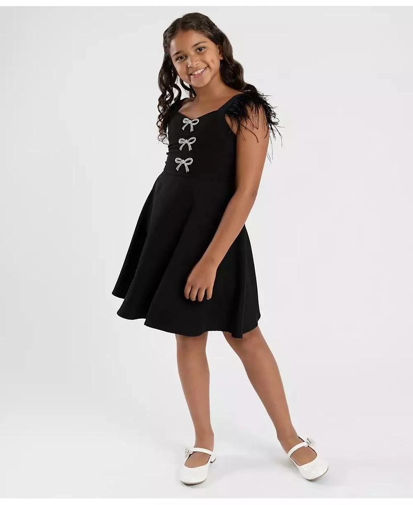 Big Girls Feather Shoulder Party Dress  On Sale Now with Up to 50% Off |  Discover Exclusive Deals & Savings at BeyondStyle  Authentic Rare Editions  dress|kids|dresses with Limited-Time Discounts, Free