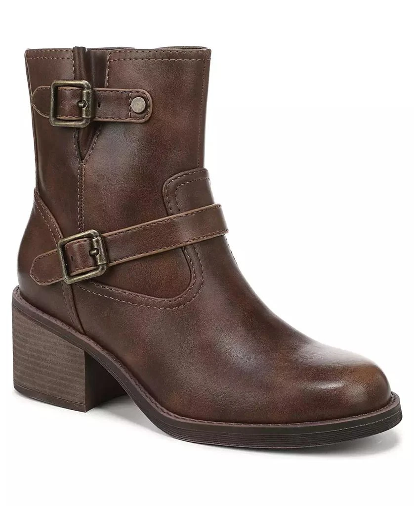 Blowfish Malibu Women's Maeve Round Toe Block Heel Rugged Short Boots