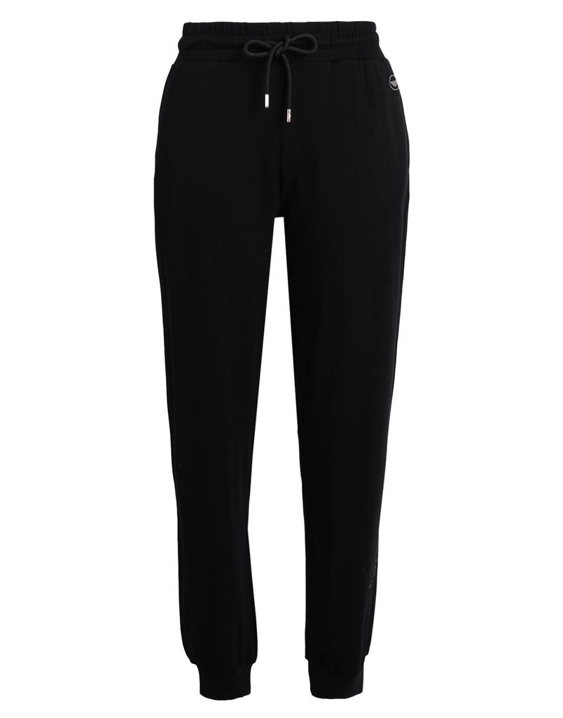 Emporio Armani Ladies Black Straight-Leg High-Waist Trouser