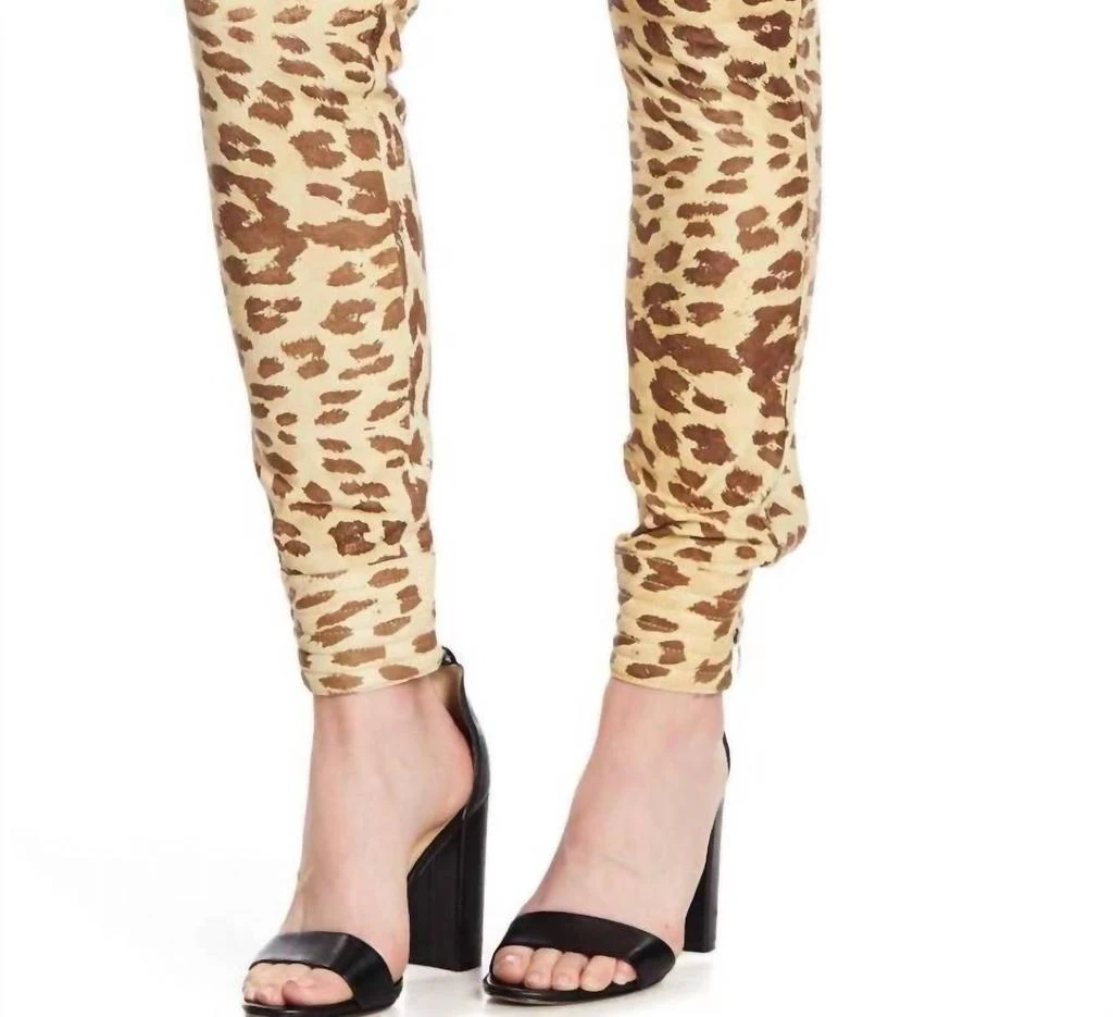 One Teaspoon One Teaspoon - Jackson Leopard Animal Print Leather Pants 4
