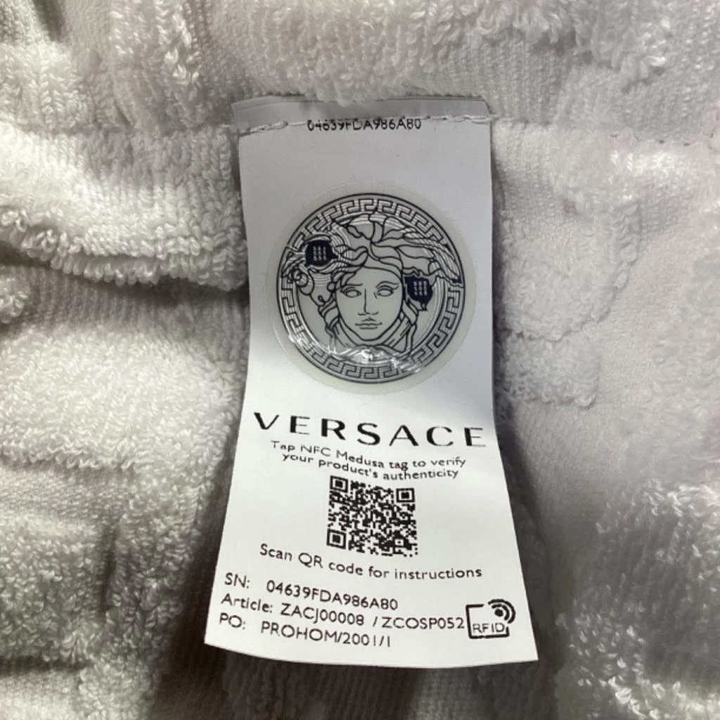 Versace I Love Baroque Bathrobe in White Cotton 6