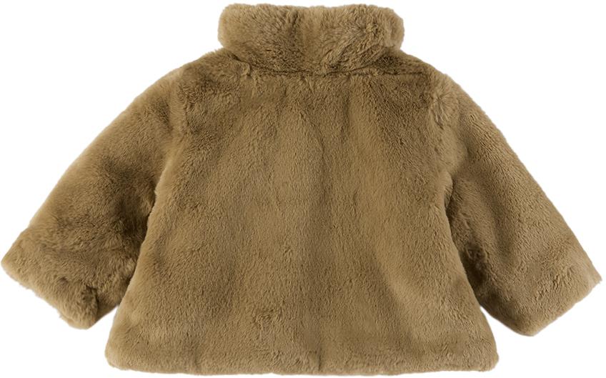 Bonpoint Baby Brown Douceur Faux-Fur Jacket
