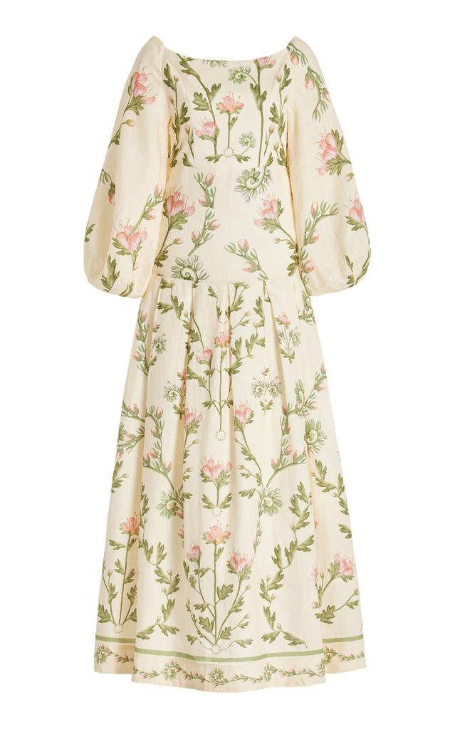 Agua by Agua Bendita Agua by Agua Bendita - Senlis Oasis Off-The-Shoulder Linen Maxi Dress - White - L - Moda Operandi