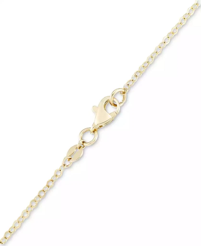 Macy
s Enamel Evil Eye Dangle 18" Statement Necklace in 10k Gold 2