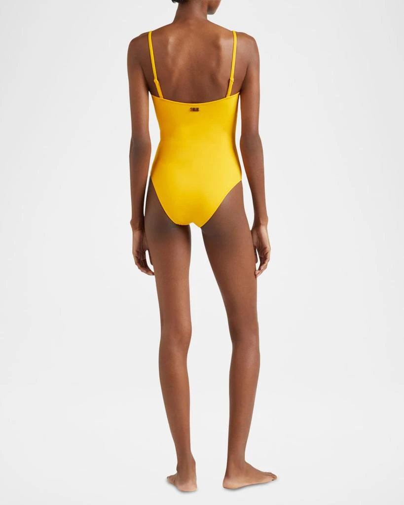 Vilebrequin Solid Sculpt Bandeau One-Piece Swimsuit 3