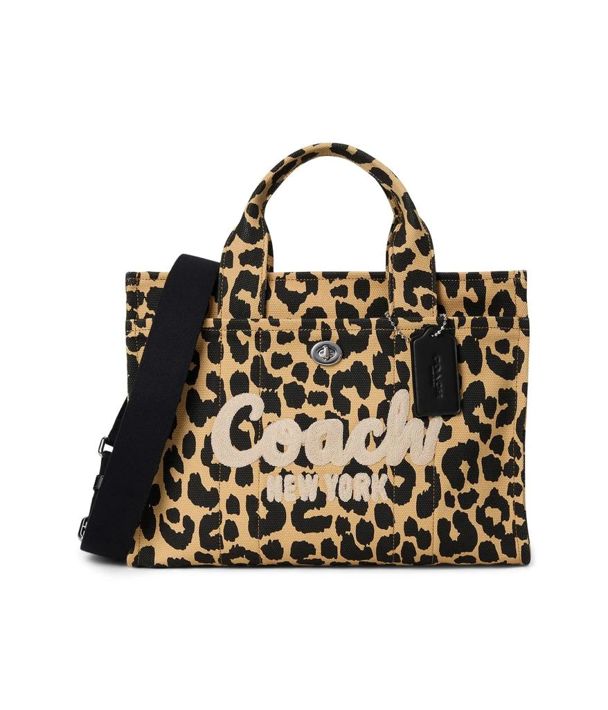 Coach Cargo Tote with Leopard Print 1