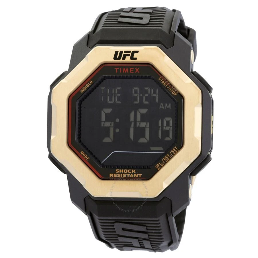 Timex UFC Knockout Alarm Quartz Digital Black Dial Men's Watch TW2V89000 1