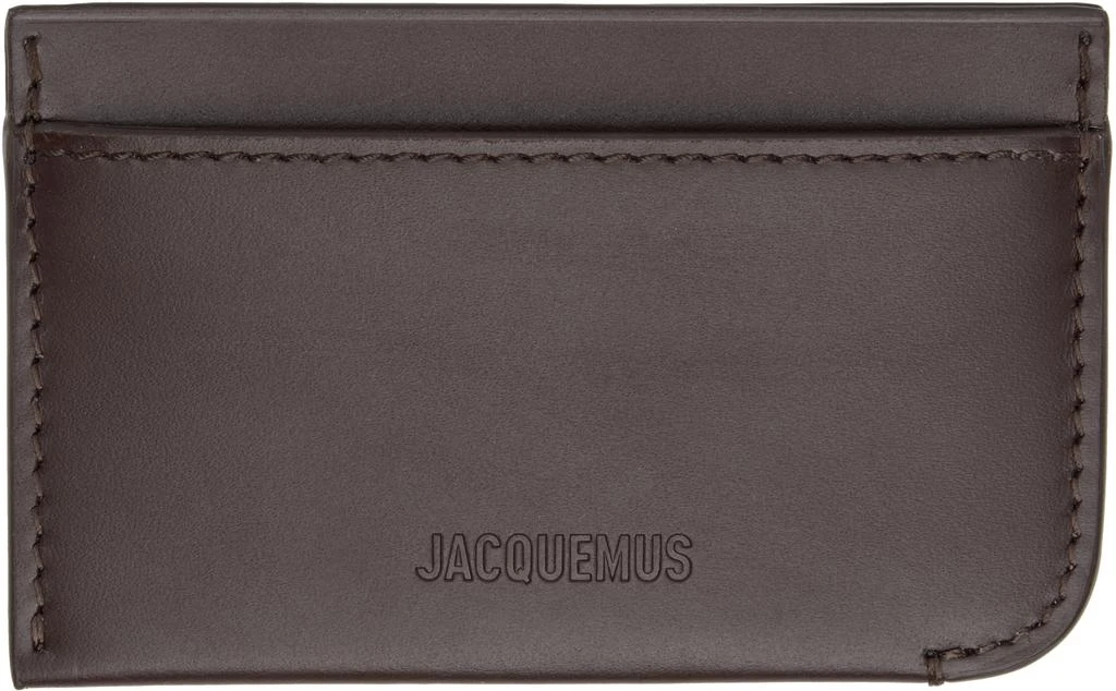 Jacquemus Brown 'Le Porte Curvo' Card Holder