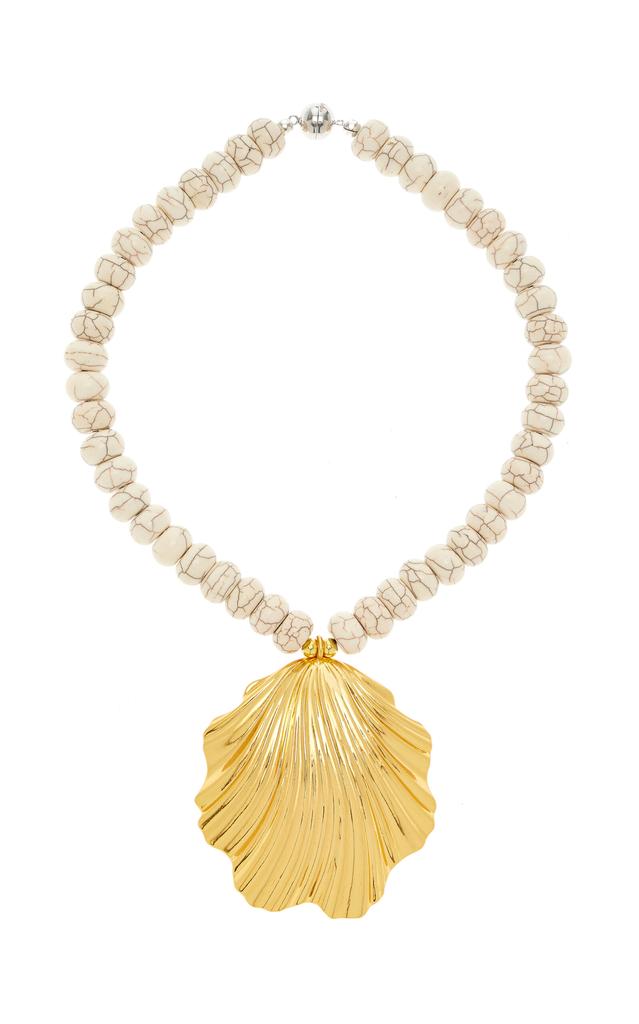 Julietta Julietta - Exclusive Milos 24K Gold-Plated Shell Necklace - White - OS - Moda Operandi - Gifts For Her