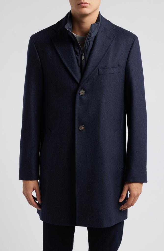 Jack Victor Delroy Wool Topcoat with Removable Bib
