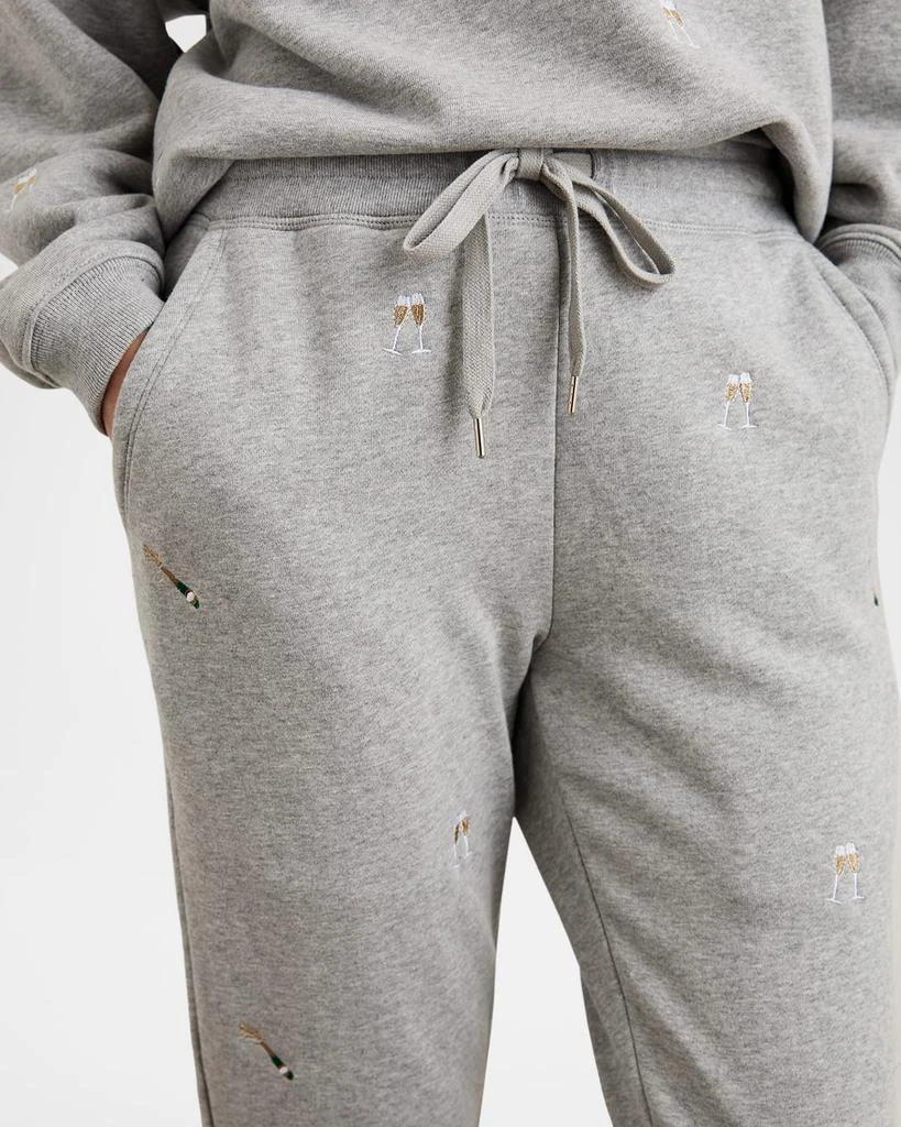 Rails Champagne Embroidered Kingston Sweatpants 5