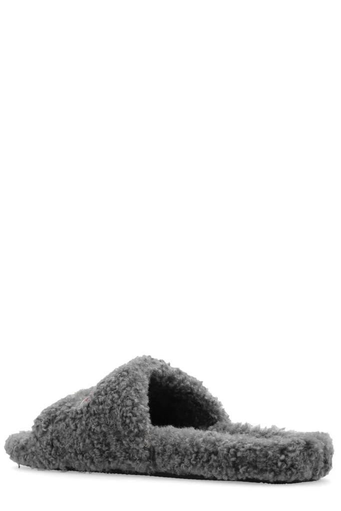 Balenciaga Balenciaga Logo Embroidered Furry Slides 3