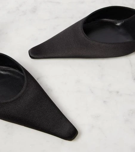 Yves Saint Laurent Aimée 75 satin slingback pumps 5