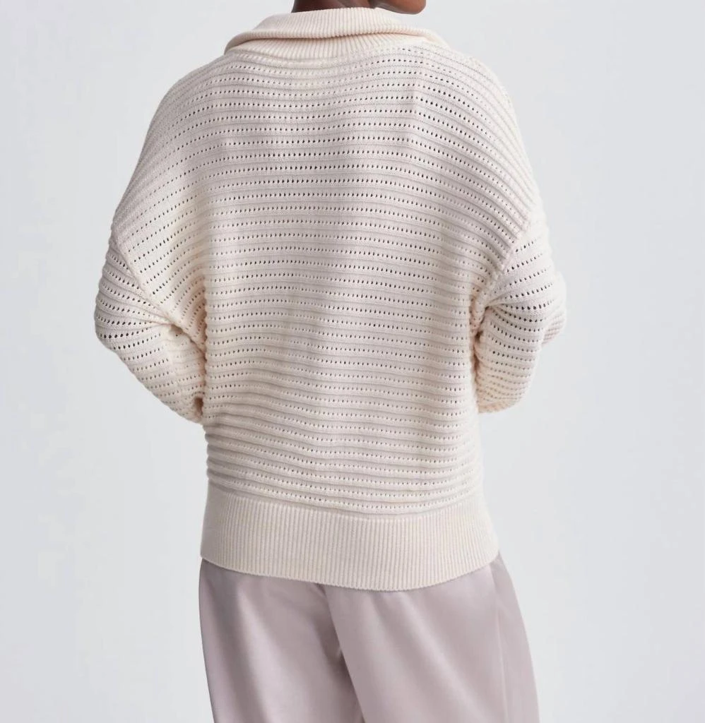 Varley Varley - Tara Pointelle Half-zip Knit Pullover 2