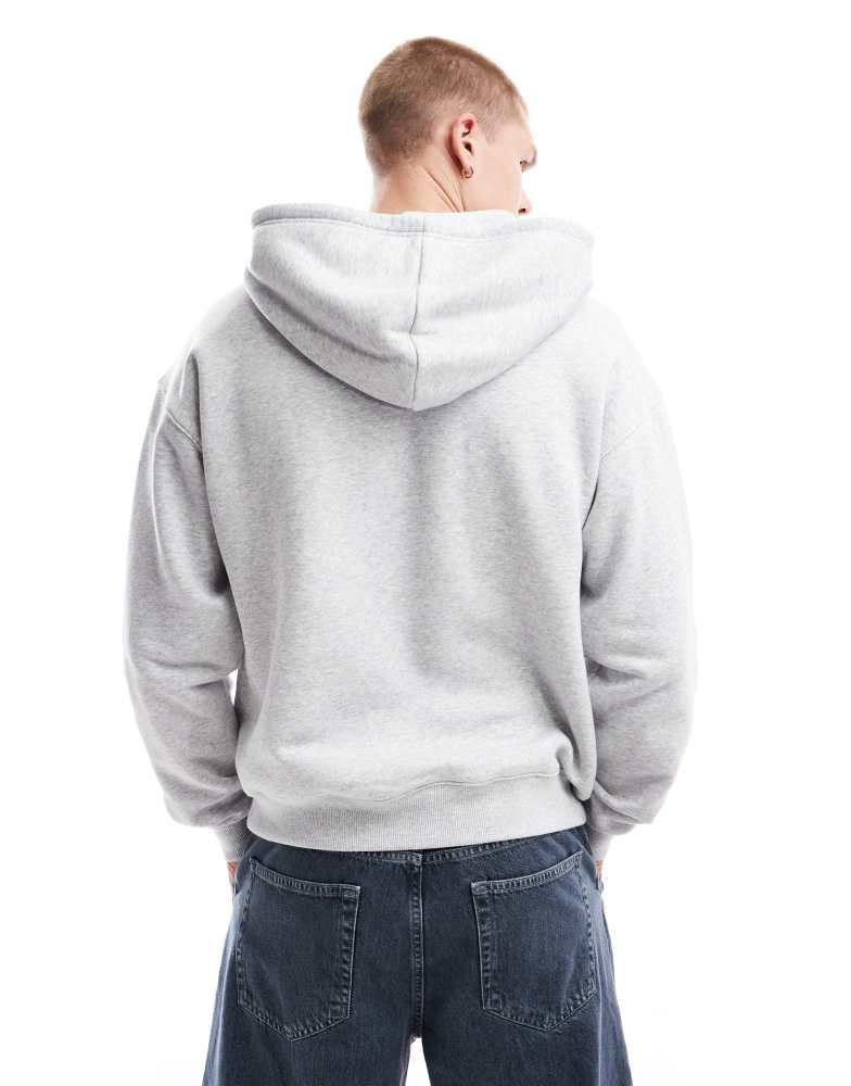 Cotton:On Cotton On boxy fit hoodie with 1993 print in grey marle