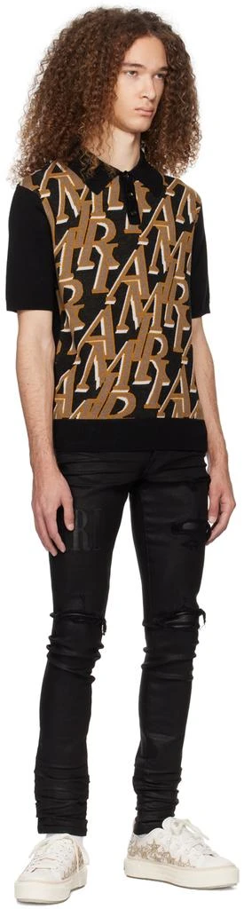 AMIRI Black Wax Jeans 4