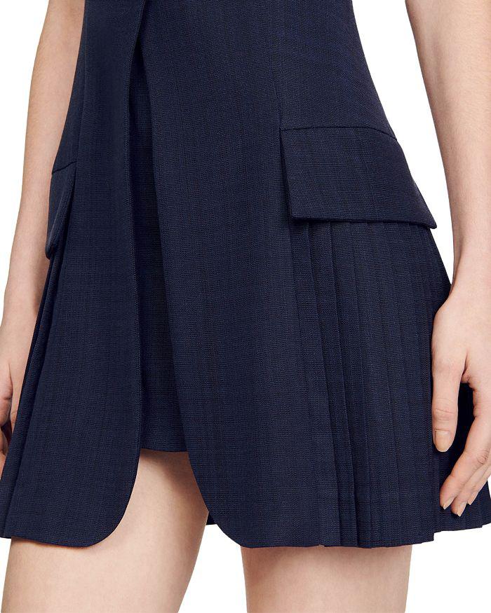 Sandro Carine Sleeveless Blazer Mini Dress