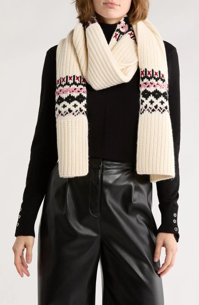 Rag 
Bone Leigh Fair Isle Wool Blend Scarf