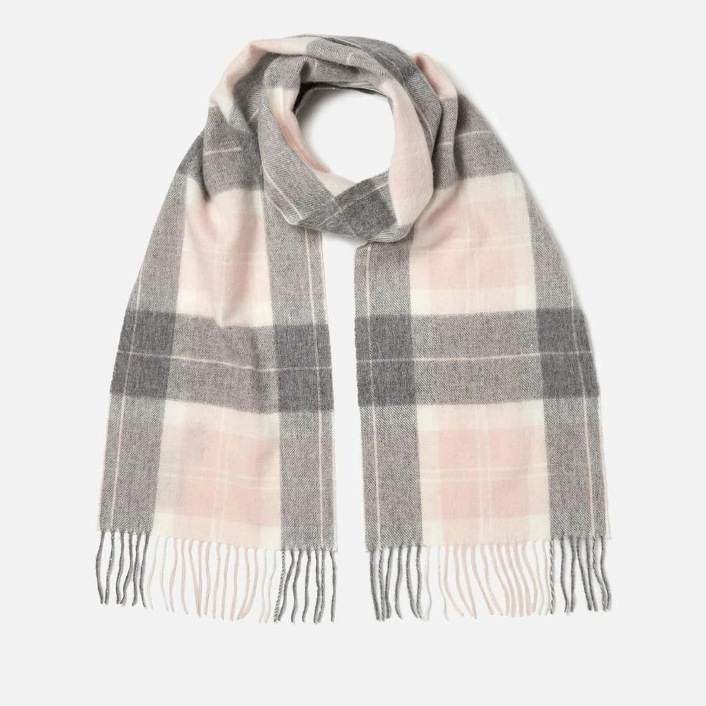 Barbour Women's Tartan Scarf - Pink/Grey Tartan 1