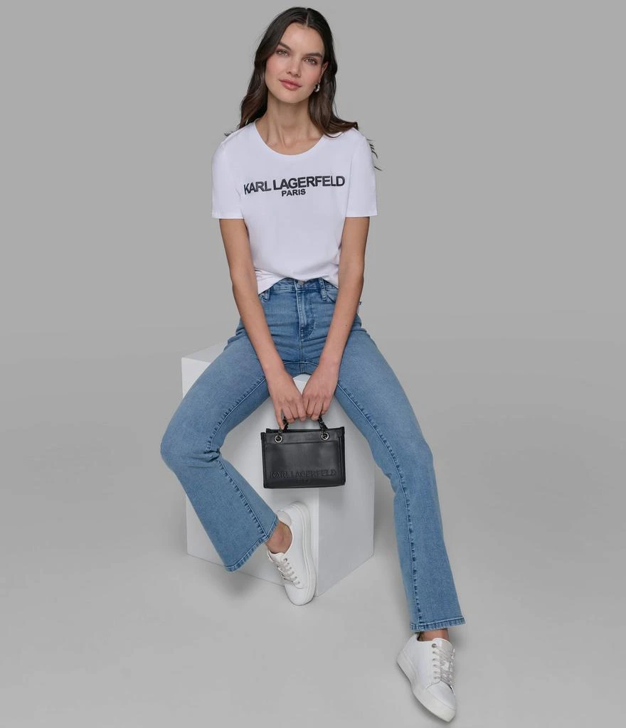 Karl Lagerfeld Paris IRRIDESCENT LOGO TEE 7
