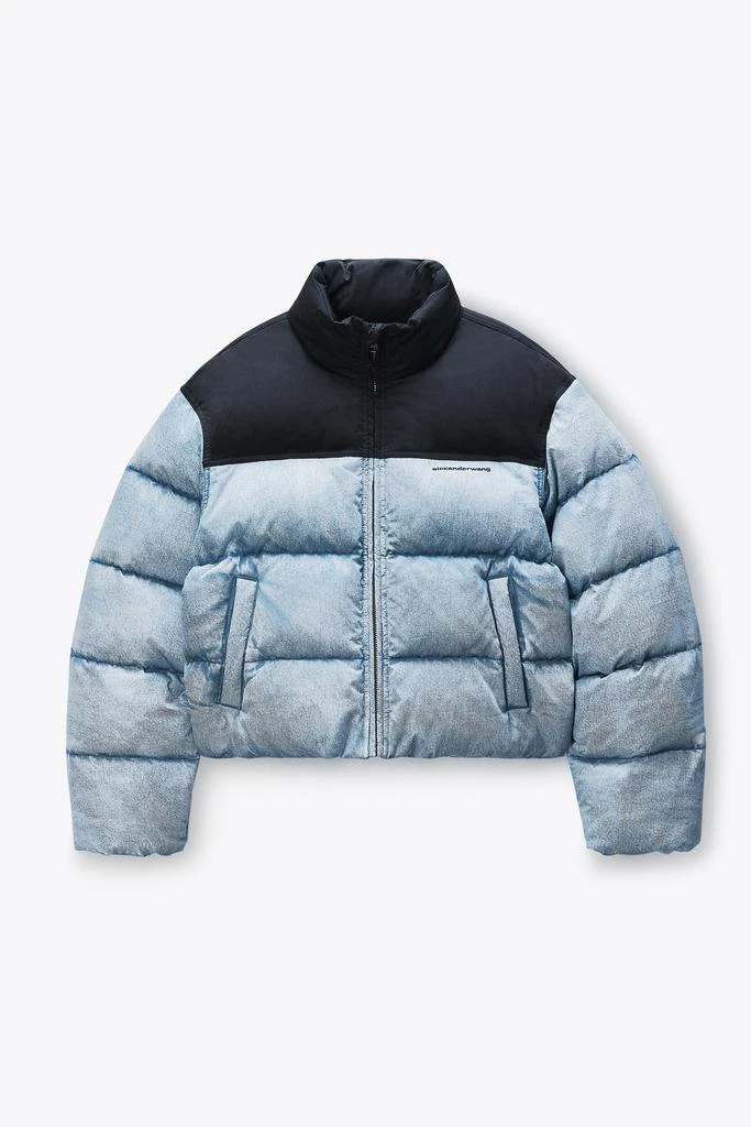 Alexander Wang Trompe-L’Oeil Denim Puffer Jacket 2