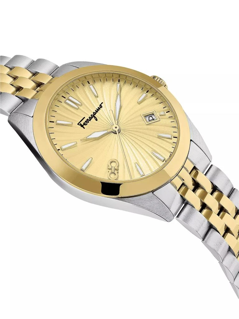 Salvatore Ferragamo Idillio Chronograph Stainless Steel Bracelet Watch 4