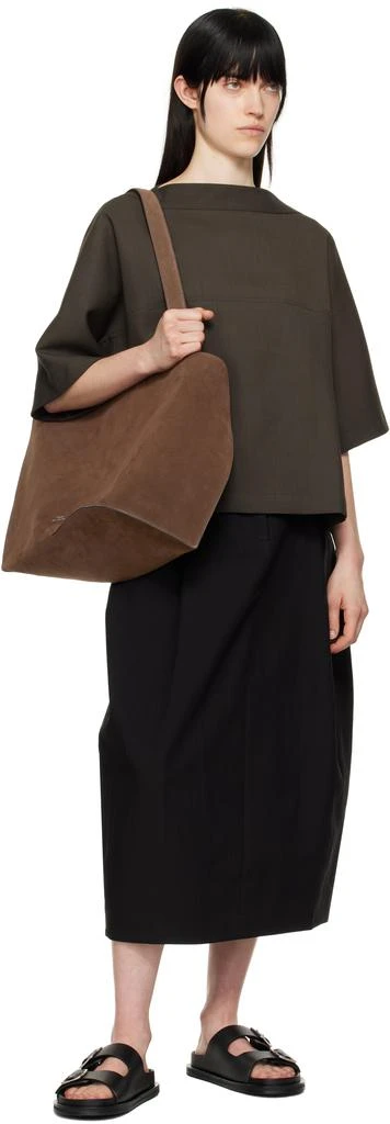 Studio Nicholson Brown Doublet Suede Tote 4