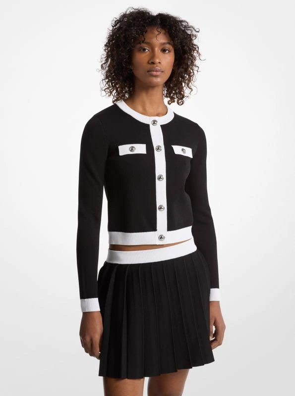 Michael Kors Viscose Blend Snap Cardigan 1