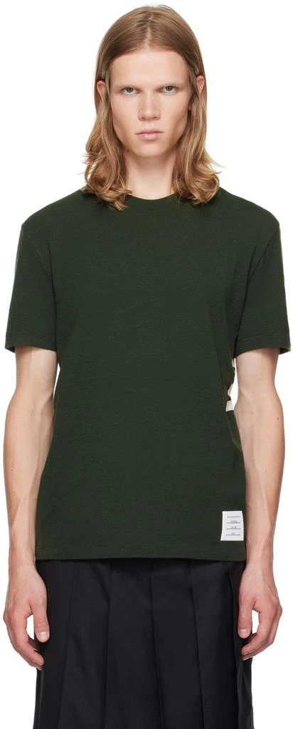Thom Browne Green 4-Bar T-Shirt 1
