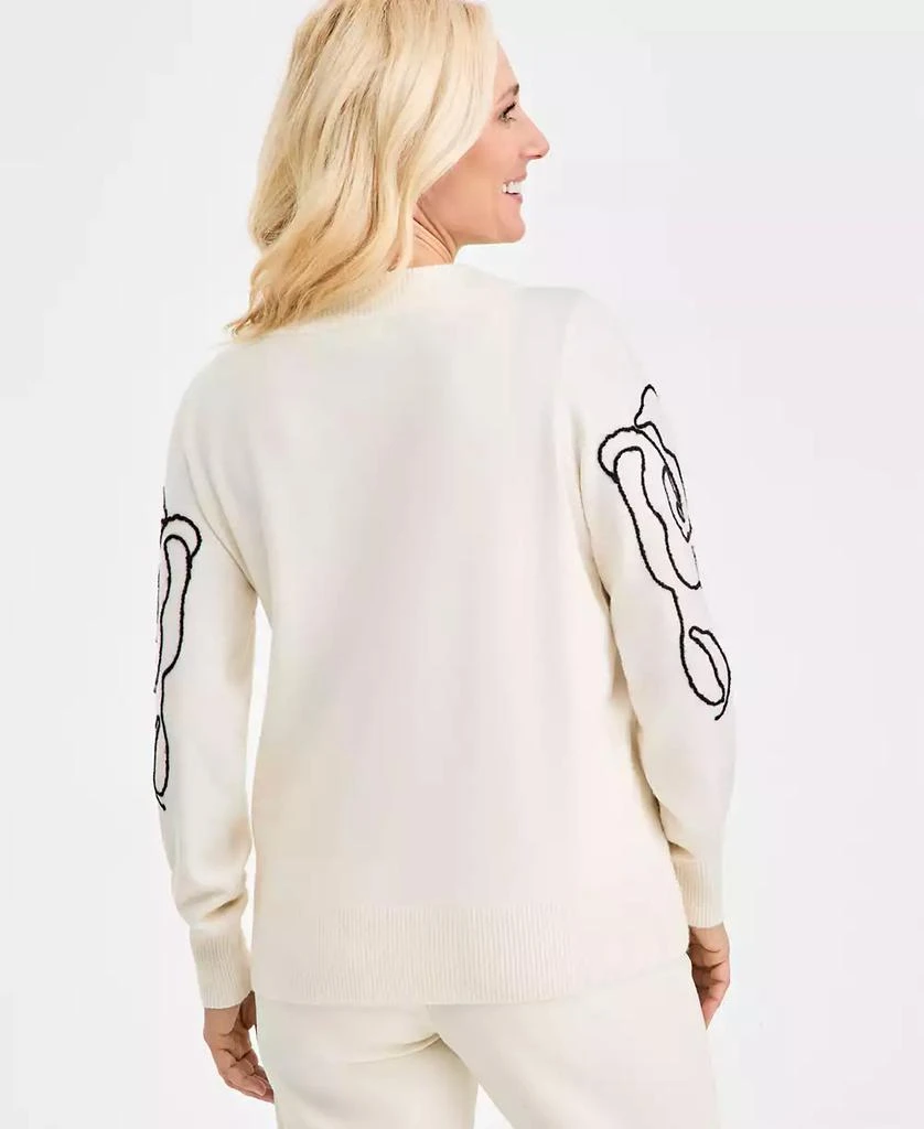 Style & Co Women's Soutache V-Neck Sweater, Macy's Exclusive 4