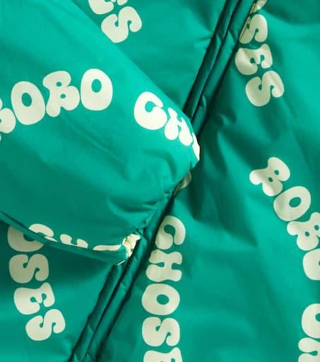 BOBO CHOSES Logo hooded puffer jacket 2