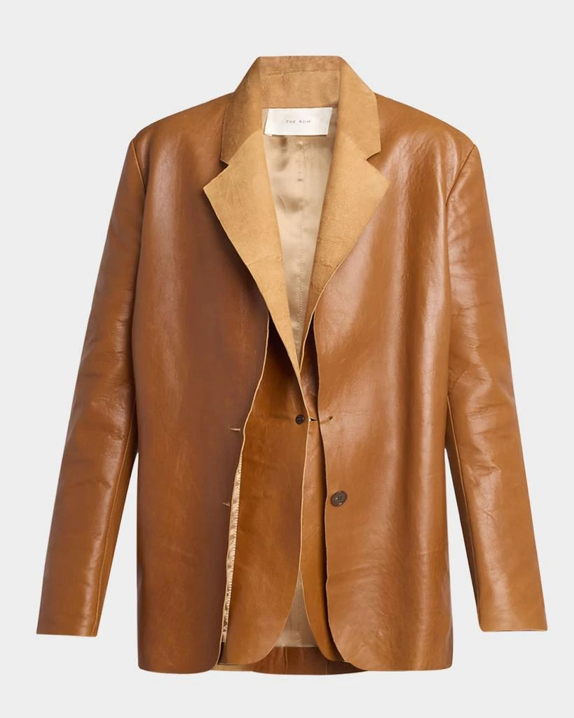 The Row Lysandre Leather Jacket 1