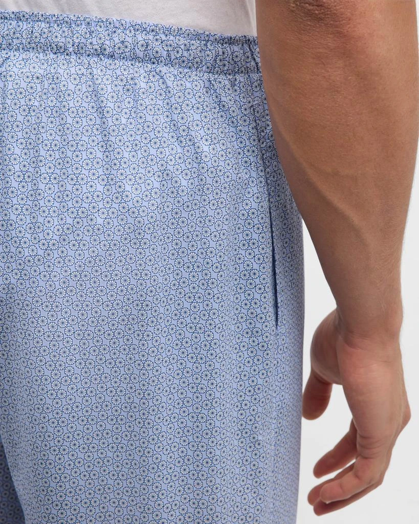 Zimmerli Men's Long Geo-Print Cotton Pants 5