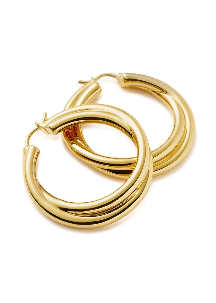 Missoma X Lucy Williams Entwine 18kt gold-plated hoop earrings  3