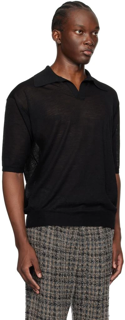 AURALEE Black Skipper Polo 2