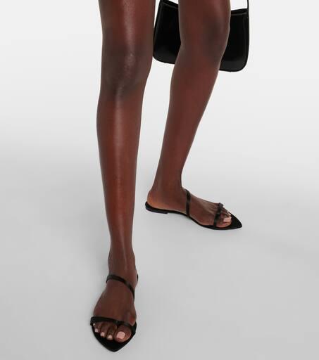 Yves Saint Laurent Tanger satin crêpe sandals - Sandals