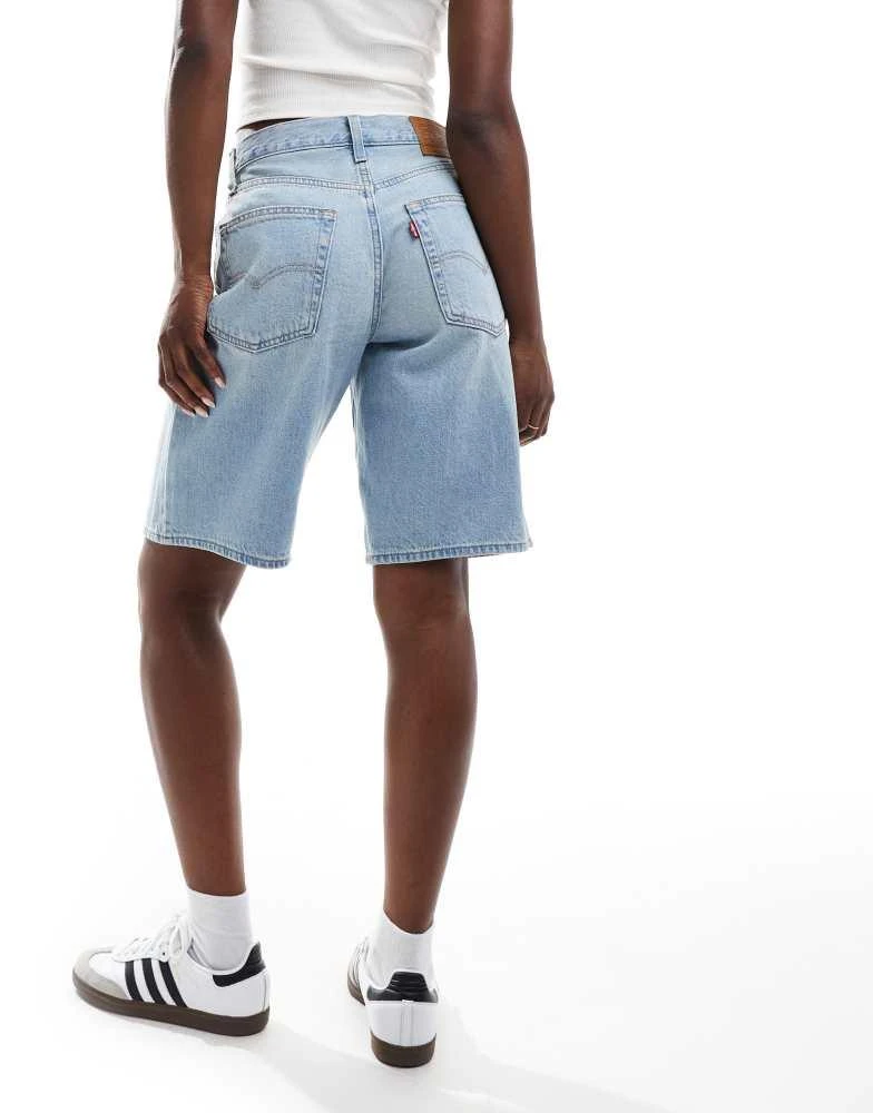 Levi's Levi's baggy dad denim jorts in light blue 4