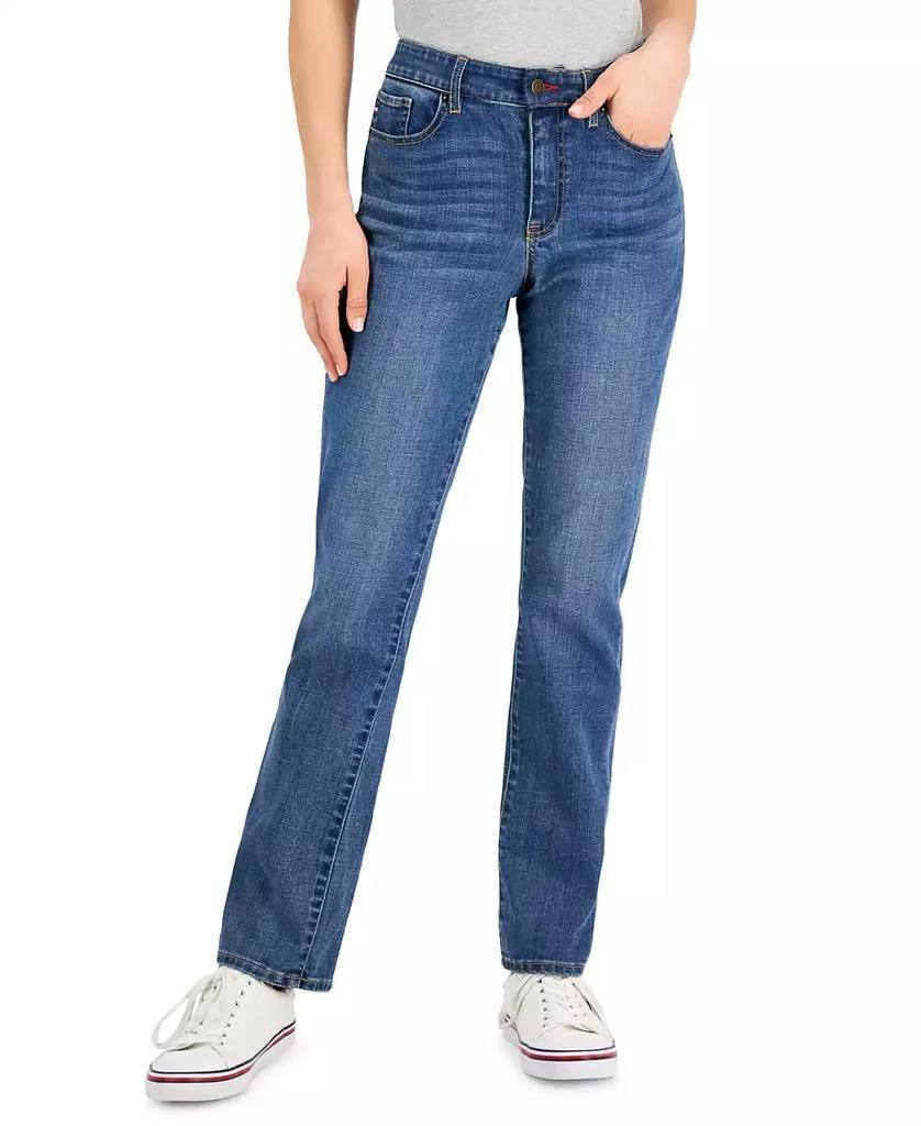 Tommy Hilfiger Women's Tribeca TH Flex Straight-Leg Jeans 1