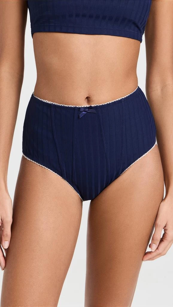 Staud Brenton High Rise Bikini Bottoms 1