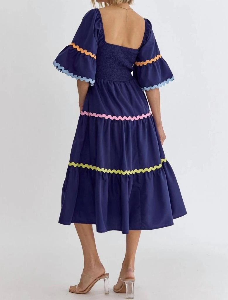 entro Entro - Ty Tiered Midi Dress 4